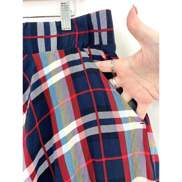 Torrid Plaid Hankerchief Red Plaid Midi Skirt size 1X Academia - Picture 4 of 8